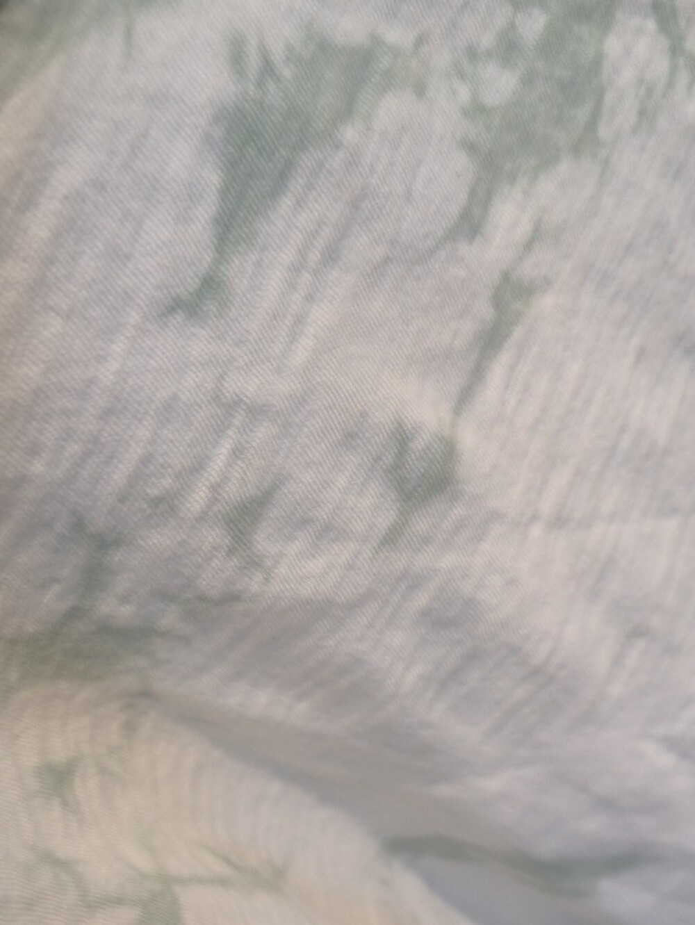 Women’s Tie-Dye Crewneck Tee - Light Green/White - Picture 3 of 3